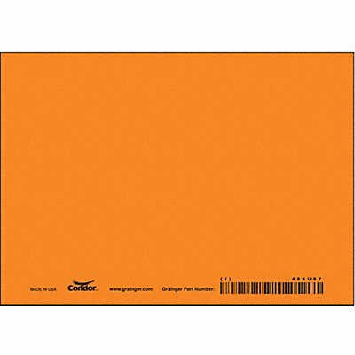CONDOR 486U97 Safety Sign 5 in x 7 in Vinyl