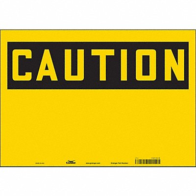CONDOR 486V20 Safety Sign 14 inx20 in Vinyl