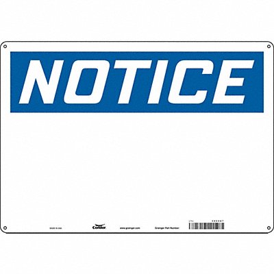 CONDOR 486V87 Safety Sign 14 inx20 in Aluminum