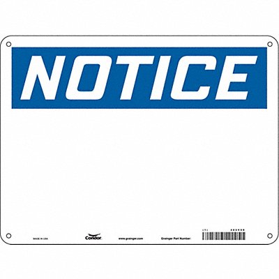 CONDOR 486V88 Safety Sign 18 inx24 in Aluminum