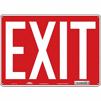 CONDOR 486X33 Safety Sign 10 in x 14 in Aluminum