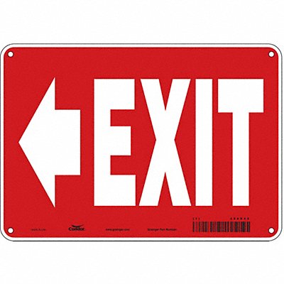CONDOR 486X48 Safety Sign 7 in x 10 in Polyethylene