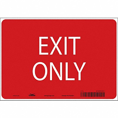 CONDOR 486X59 K1742 Safety Sign 7 in x 10 in Vinyl