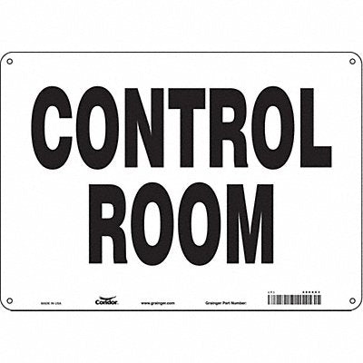 CONDOR 486X63 Safety Sign 10 in x 14 in Aluminum