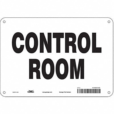 CONDOR 486X65 Safety Sign 7 in x 10 in Polyethylene
