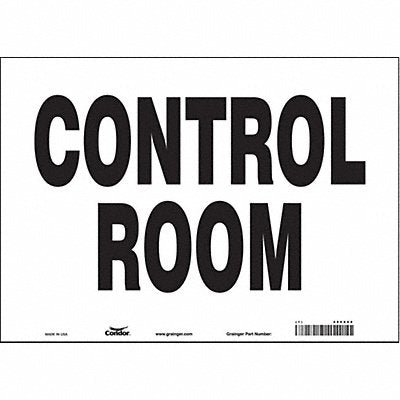 CONDOR 486X68 Safety Sign 10 in x 14 in Vinyl