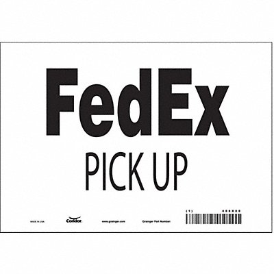 CONDOR 486X80 Safety Sign 7 inx10 in Vinyl