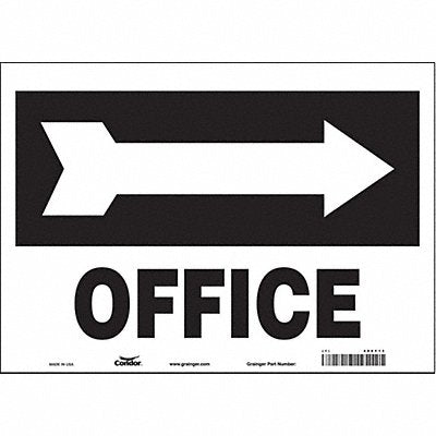 CONDOR 486Y13 K1758 Safety Sign 10 in x 14 in Vinyl