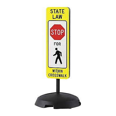 CONDOR 487C66 Sign Stand Base 23 W 48 H Plastic