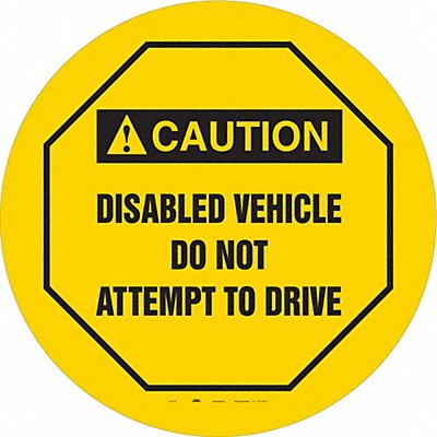 CONDOR 487D51 Traffic Sign 24 W 24 H 0.026 Thickness