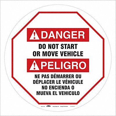 CONDOR 487D55 Traffic Sign 24 W 24 H 0.026 Thickness