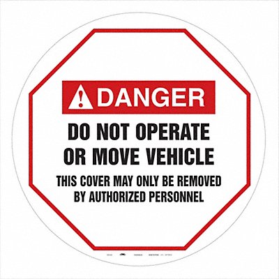 CONDOR 487D59 Traffic Sign 20 W 20 H 0.026 Thickness