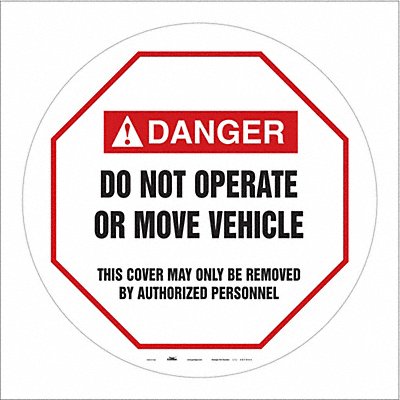 CONDOR 487D64 Traffic Sign 16 W 16 H 0.026 Thickness
