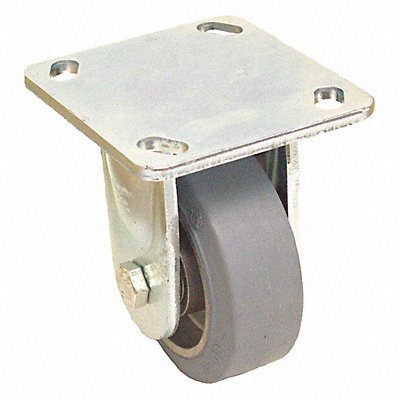 GRAINGER BKSALEV125K14SG Standard Plate Castor Rigid 550 lb.