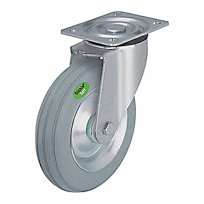 GRAINGER LVW162RSG Plate Castor w/ Flat Free Swivel 150 lb.