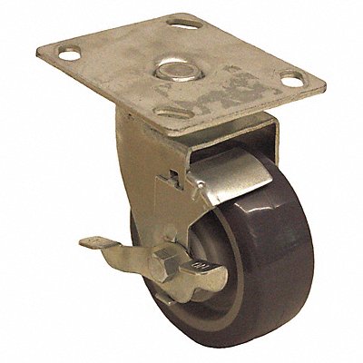 GRAINGER P13SRP050D14SB Standard Plate Castor Swivel 240 lb.