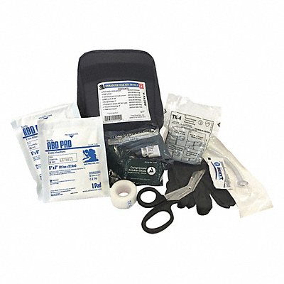 MEDSOURCE MSELITEFA200BLK First Aid Kit 8 Components