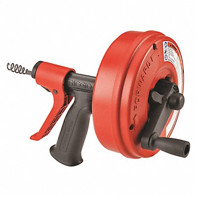 RIDGID POWERSPIN Drain Cleaner Line Cap. Up to 1-1/2