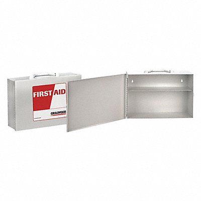 GRAINGER M5024 Empty First Aid Kit 2Shelves 10.25 H WHT