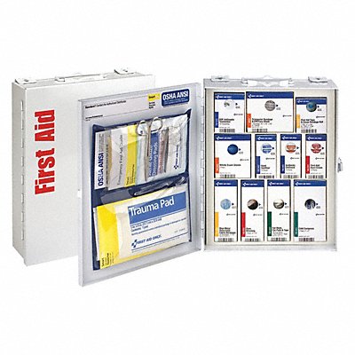 FIRST AID ONLY 90658021 First Aid Kit + Housing 95pcs 3.25x12 WHT