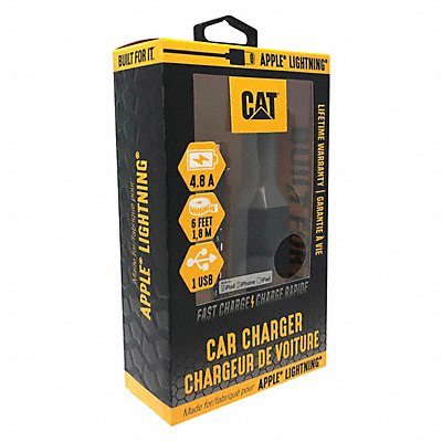 CAT CATCLAACL USB Car Charger Charges Up To 2 Devices