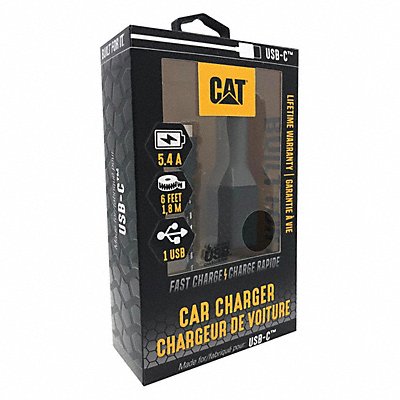 CAT CATCLAUSBC USB Car Charger Charges Up To 2 Devices