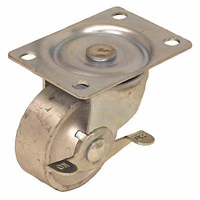 GRAINGER P2SC025GPSB Standard Plate Castor Swivel 175 lb.