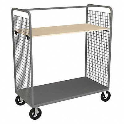 DURHAM MFG W2ST3060681AS8MR95 Wire Cart 30 Shelf Width 60 Shelf L