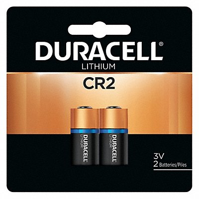DURACELL DLCR2 Battery Lithium Size CR2 3VDC PK2