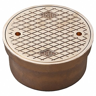 JAY R. SMITH MFG. CO 4890C04PB Floor Cleanout Polished Bronze