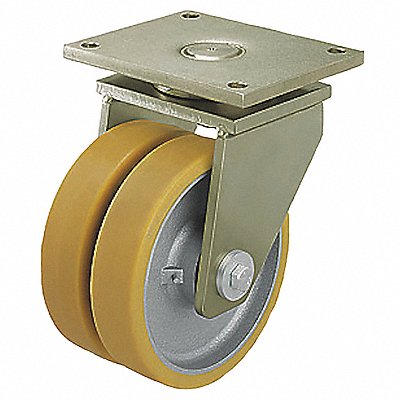 GRAINGER LSDGTH100K Standard Plate Castor Swivel 1585 lb.