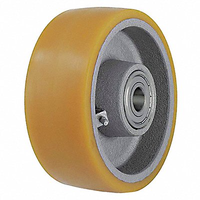 GRAINGER GTH20020KBB05 Polyurethane Tread on Iron Core Wheel