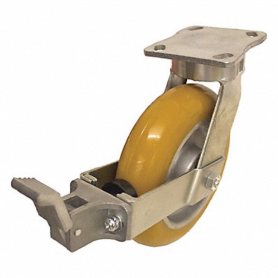 GRAINGER P25SUCA080K14WK Kingpinless Plate Castor Swivel 1500 lb.