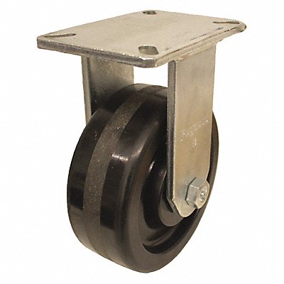 GRAINGER P27RPH100R18 Kingpinless Plate Castor Rigid 2900 lb.