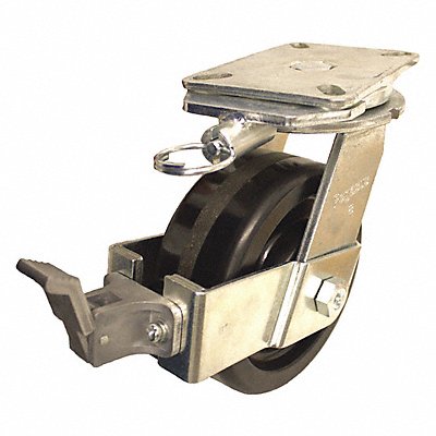 GRAINGER P29SPH060R18WKDL Standard Plate Castor Swivel 2000 lb.