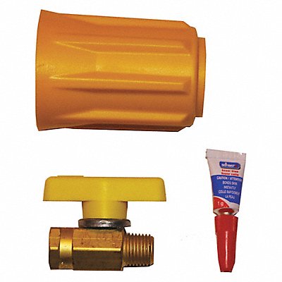 IDEAL WAREHOUSE INNOVATIONS INC. 701104 Propane Valve Plastic Yellow 5 7/8 W