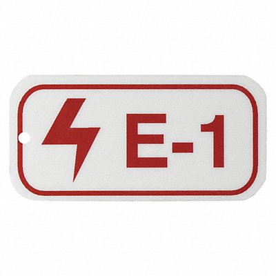 BRADY 105639 Lockout Tag 1-1/2 H x 3 W 1/8 Sz PK5