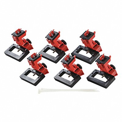 BRADY 148691 Oversized Breaker Lockout 4-1/8 H PK6