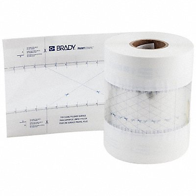 BRADY 148816 Floor Stencil Polypropylene 6 Overall H