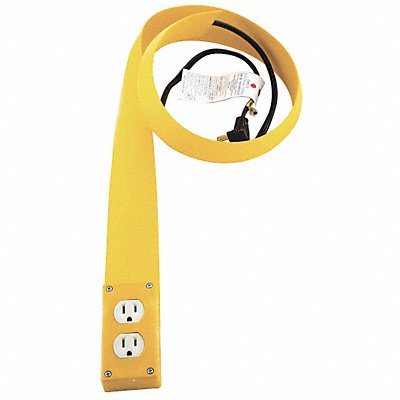FLEXIDUCT 12EF3 Covered Ext Cord 14 ft 12ft Covered Yel