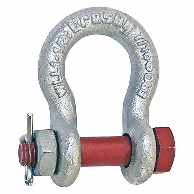 CROSBY 1019631 Anchor Shackle 34 000 lb Carbon Steel