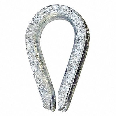 CROSBY 1037336 Wire Rope Thimble 3/8 in Rope Dia Steel