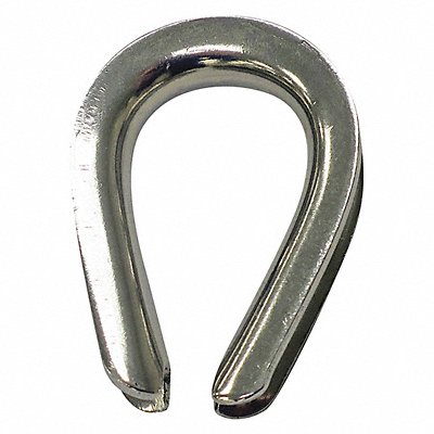 CROSBY 1037960 Wire Rope Thimble 1/4 in Rope Dia SS