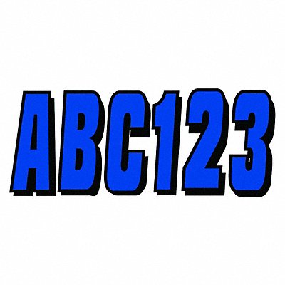 HARDLINE PRODUCTS GBLBLK320 Number and Letter Combo Kit Blue 3 in H