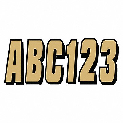 HARDLINE PRODUCTS GBRBLK320 Number and Letter Combo Kit Beige