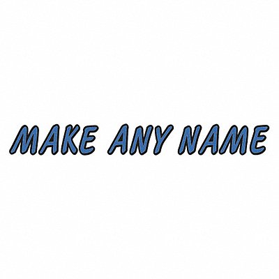 HARDLINE PRODUCTS GBLBKS610 Letter Label Kit Blue 5 in.H 3-1/2 in.W