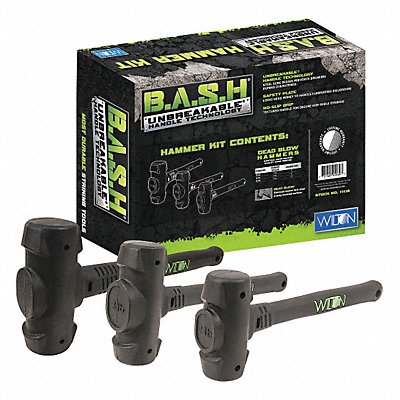 WILTON 11113 Dead Blow Hammer Set 32 48 64 oz 3 Pc