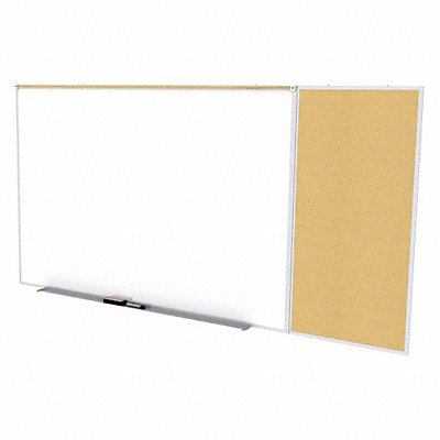 GHENT SPC412CK DryEraseBrd Cork/Porcelain 144-15/16 W