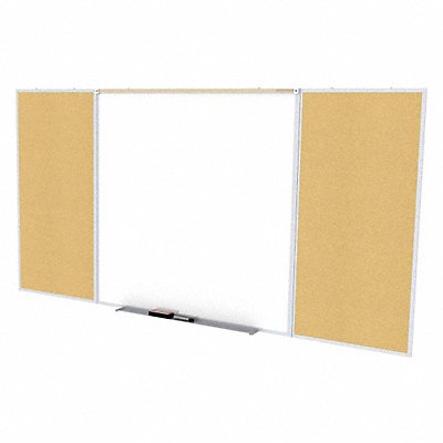 GHENT SPC416DK DryEraseBrd Cork/Porcelain 192-23/32 W