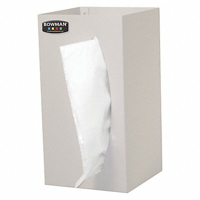 BOWMAN DISPENSERS BG0090512 Bag Dispenser Wall Mount 6-13/32 12